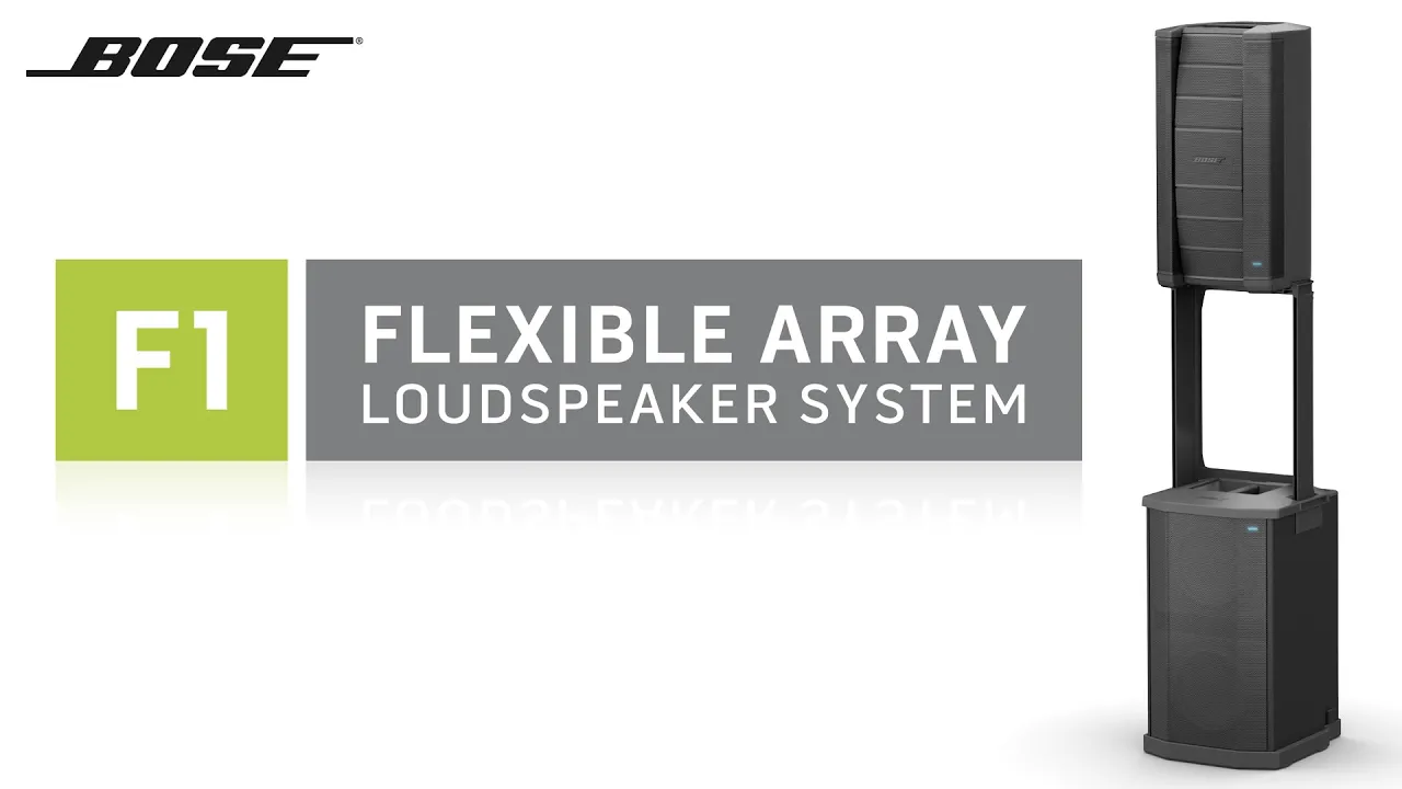Product video thumbnail for Bose F1 812 Powered Speakers Pair with Shure BLX24-PG58 Wireless Mic