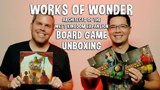 Unboxing Works of Wonder - Expansion for Architects of the West Kingdom Board Game