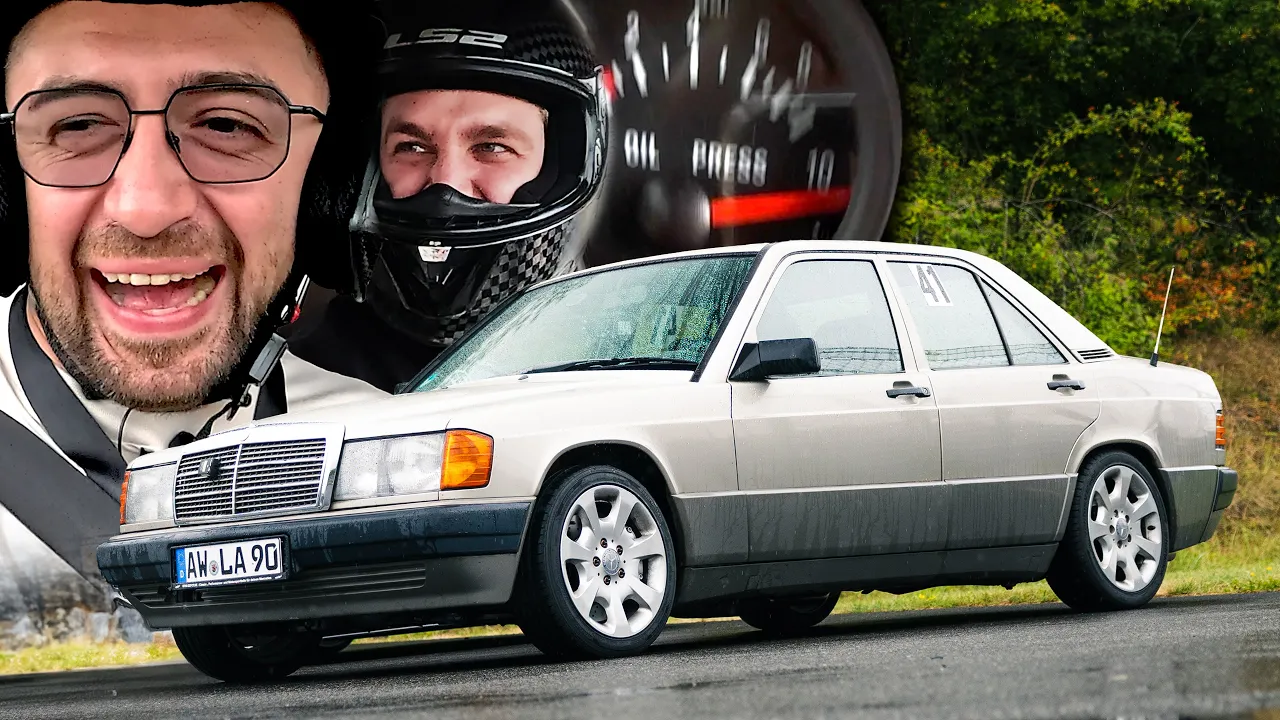 We Almost DIED... FROM LAUGHTER!🤣 Mercedes 190E First Track RollOut!