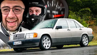 We Almost DIED... FROM LAUGHTER!🤣 Mercedes 190E First Track RollOut!