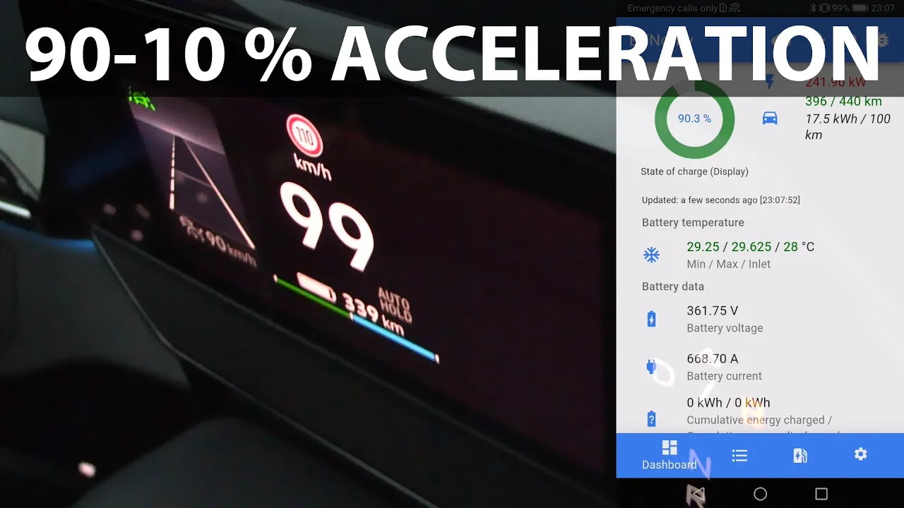 VW ID4 GTX acceleration and noise test