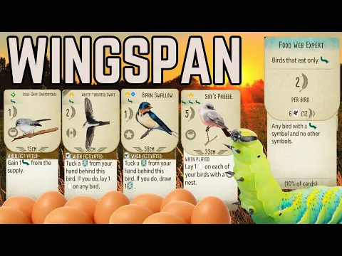 Food Web EGG-Splosion: Wingspan Board Game Strategy & Gameplay