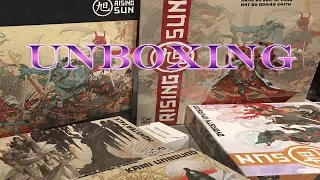Rising Sun - Unboxing the Kickstarter Edition and Base Game!
