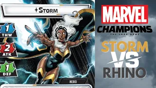 Marvel Champions Storm Vs Rhino