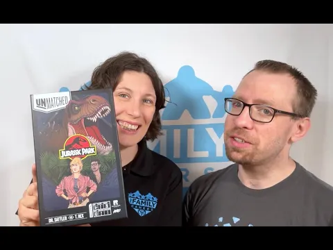 SNAP Review – Unmatched: Jurassic Park – Dr. Sattler vs. T. Rex [with The Family Gamers]