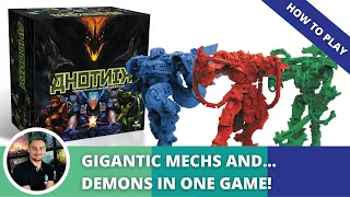 Ahotnik: How to Play. Mechs and Demons in one, highly tactical board game.
