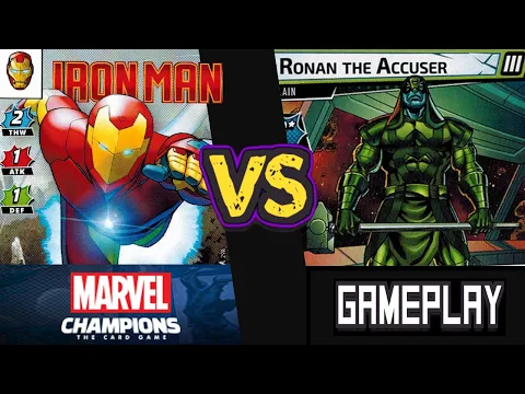 IRON MAN vs RONAN (Expert) Marvel Champions Playthrough | Mark XXV