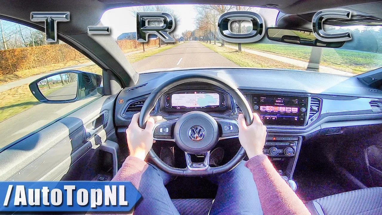 2019 VW T ROC 2.0 TSI 4Motion R LINE POV Test Drive on HIGHWAY & ROAD by AutoTopNL