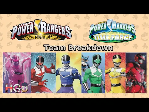 Time Force – Power Rangers: Heroes of the Grid Team Breakdown