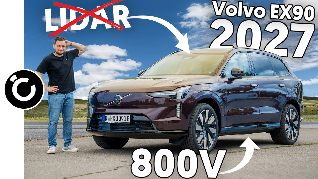 Volvo EX90 bekommt 800V – und streicht dafür den LiDAR! in unter 10min