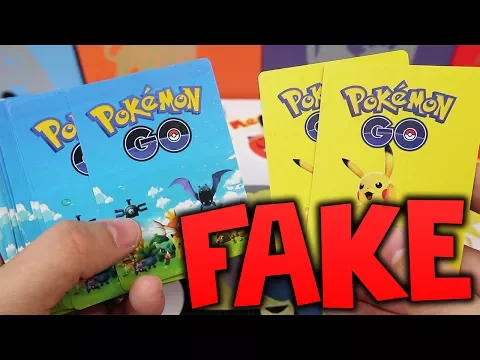 FAKE POKEMON CARDS! POKEMON GO CARDS - WEIRD SMELL AND TEXTURE!