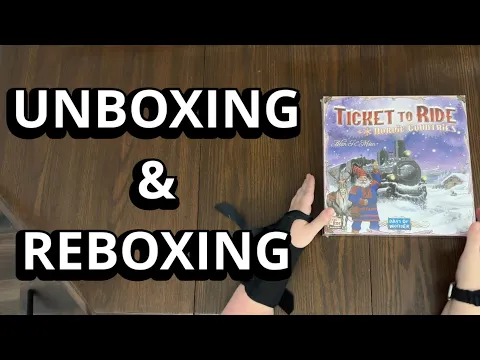Ticket To Ride: Nordic Countries Board Game - Unboxing and Reboxing - What's in the box?