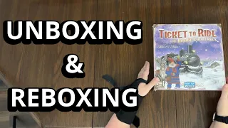 Ticket To Ride: Nordic Countries Board Game - Unboxing and Reboxing - What's in the box?