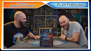 Tiny Epic Game of Thrones | PLAYTHROUGH | 2 Players | Fiery Win