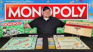 The Evolution of Monopoly - Retro Board Game Review - Parker Brothers (1952) vs. Hasbro (2021)