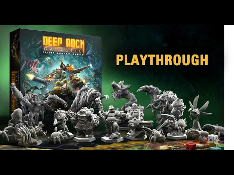 Deep Rock Galactic - The Board Game - Detailed Playthrough by Ole Steiness and MOOD