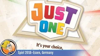 Just One — game overview at SPIEL '18