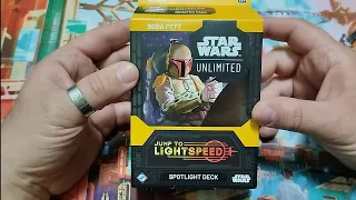 Star Wars Unlimited - Jump To Lightspeed - Boba Fett - Spotlight Deck Unboxing