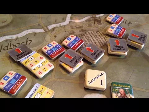 "Austerlitz" beginners example of combat in Hexasim's game