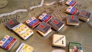 "Austerlitz" beginners example of combat in Hexasim's game