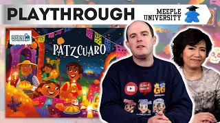 Patzcuaro 🥖🖼- Playthrough. Rondel action, swap and get the best cards to build your altar.