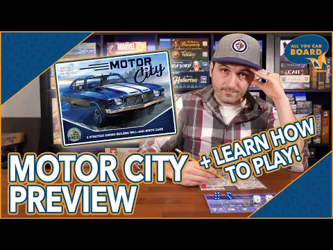 Motor City | Kickstarter Preview + Tutorial | Loaded Roll & Write #3