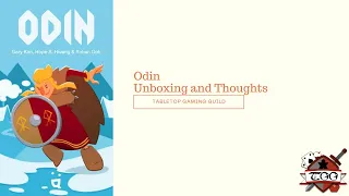 Odin Card Game Unboxing and Thoughts