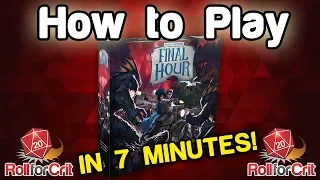 How to Play Arkham Horror: Final Hour