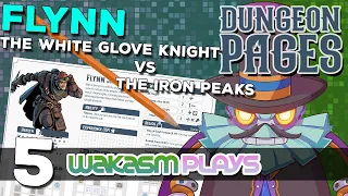 Dungeon Pages - Ep 5 -  (Daily) Flynn the White Glove Knight in The Iron Peaks - Solo BoardGaming