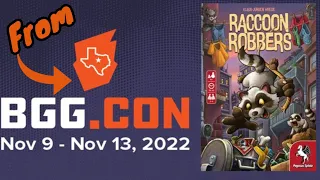 Raccoon Robbers - Quick Gamer Thoughts From #BGGCon2022 #boardgames #boardgamereview