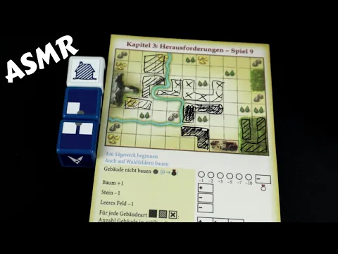 ASMR Solo Board Game Playthrough - MY CITY roll and write (Whispering) Chapter 3 Game 3/3