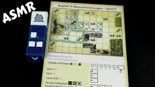 ASMR Solo Board Game Playthrough - MY CITY roll and write (Whispering) Chapter 3 Game 3/3