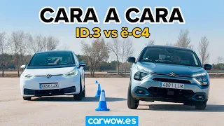 Citroën ë-C4 vs Volkswagen ID 3 - ¿CUÁL ES MEJOR? DRAG RACE y MOOSE TEST (#wowtest)