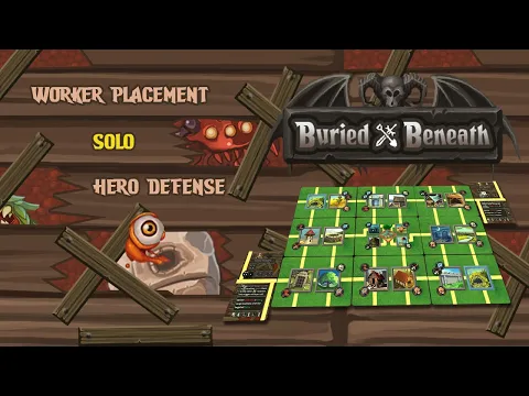 Buried Beneath - Solo, Worker Placement, Hero Defense