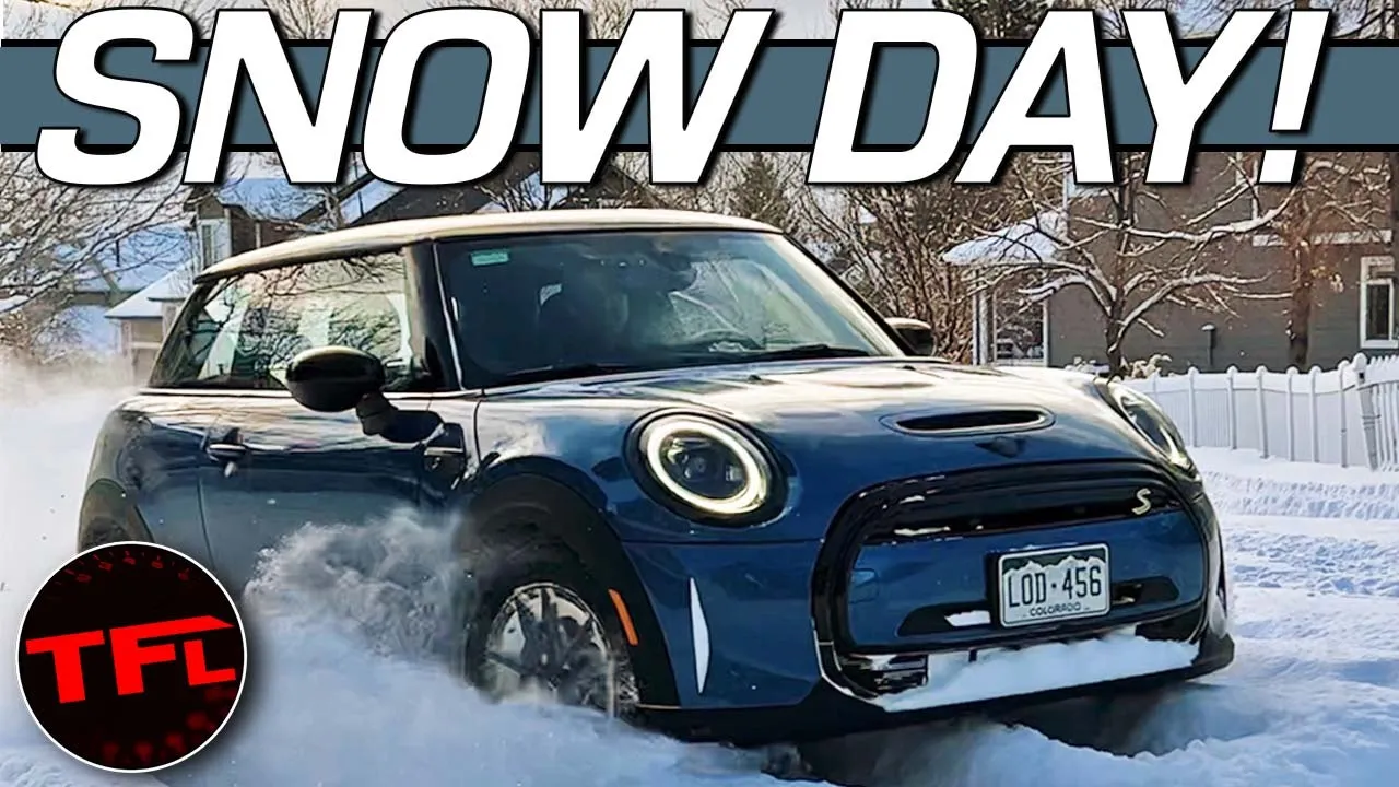 Here's The One Change That Makes This Electric Mini Cooper SE (And Any EV) A Beast In The Snow!