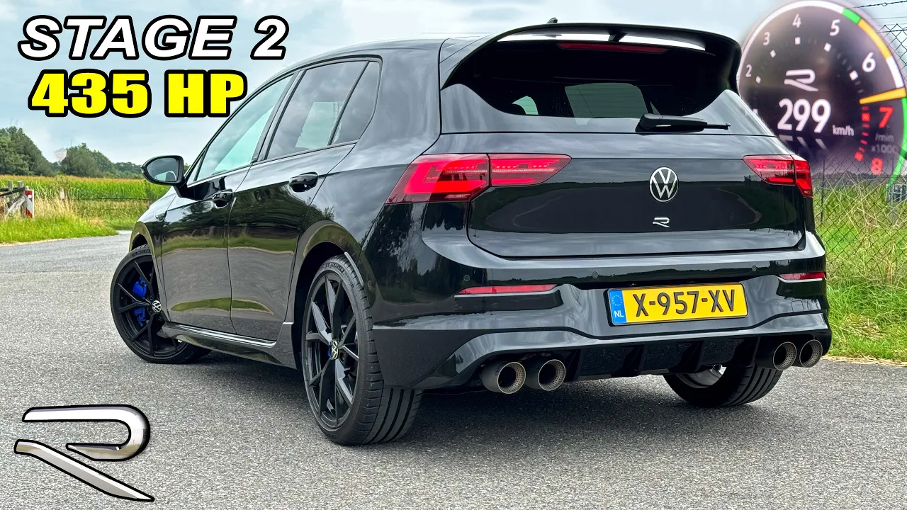 VW GOLF R MK8 *STAGE 2* // 299KMH REVIEW on AUTOBAHN