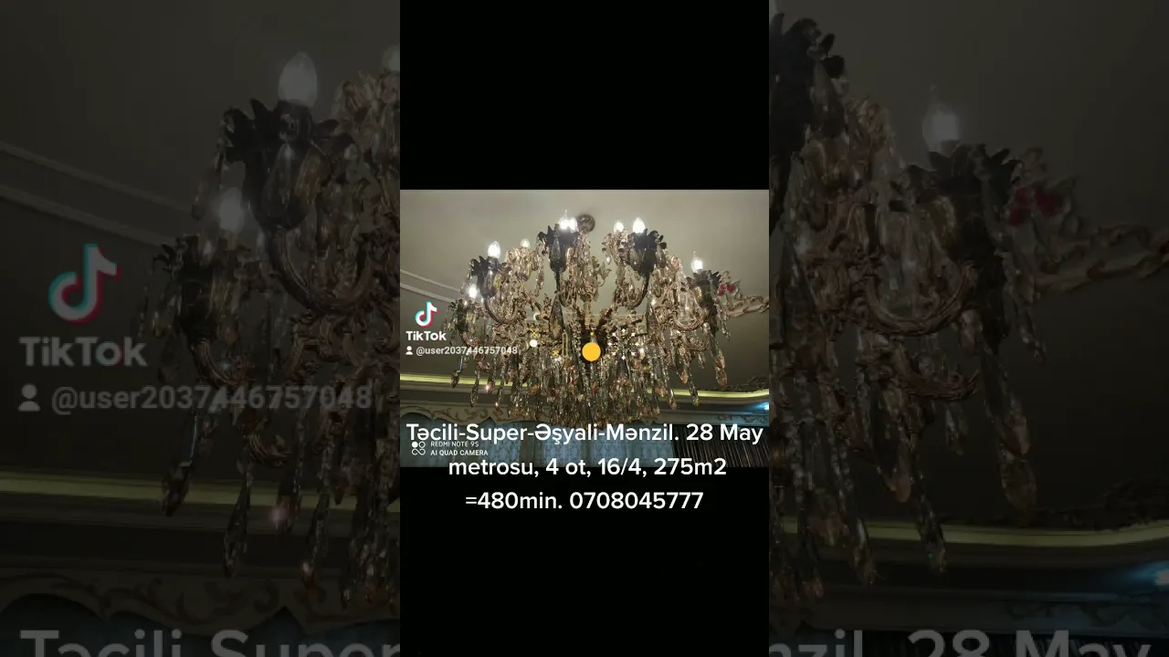 Satılır yeni tikili 4 otaqlı 280 m², 28 May m.- (əmlakın videosu) Satılır yeni tikili 4 otaqlı 280 m², 28 May m.- (əmlakın videosu)