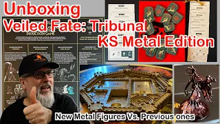 Veiled Fate Expansion: Tribunal KS Metal Version plus Deluxe City and add-ons Unboxing | IV Studio