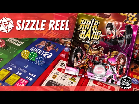 HAIR BAND - Rock, Roll and Rule! | Board Game Sizzle Reel