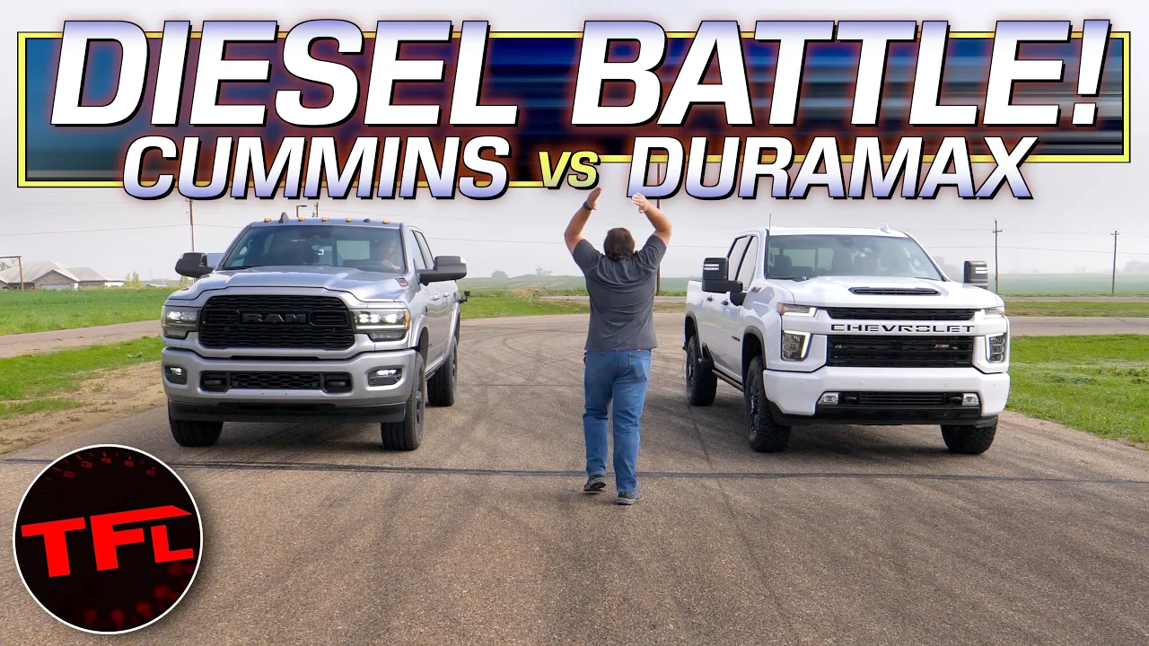 It's CLOSER Than You Think! Ram HD Cummins vs Chevy HD Duramax vs Ford Super Duty Tremor Drag Race