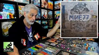 Mine 77 ►►► Deckbuilding & double rondels & worker placement & tile laying and more!!!