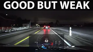 Tesla Model 3 LR Highland matrix headlights test