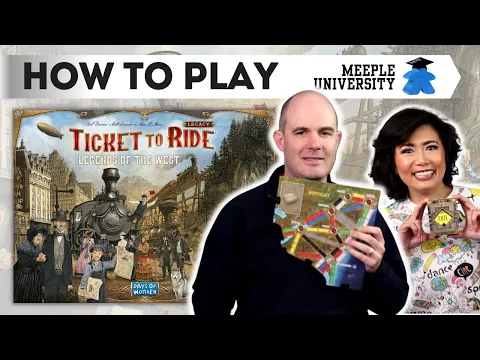 Ticket to Ride Legacy - Legends of the West - How to play, including scenario setup.