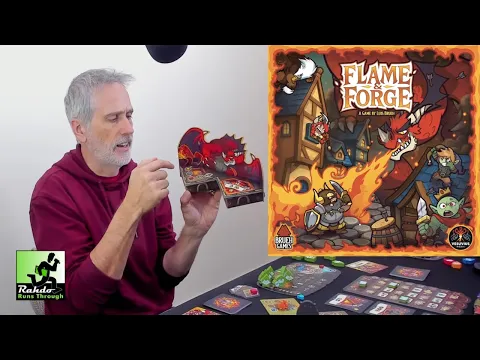 Flame & Forge A surprisingly deep deckbuilder/worker placement/push your luck co-op game!