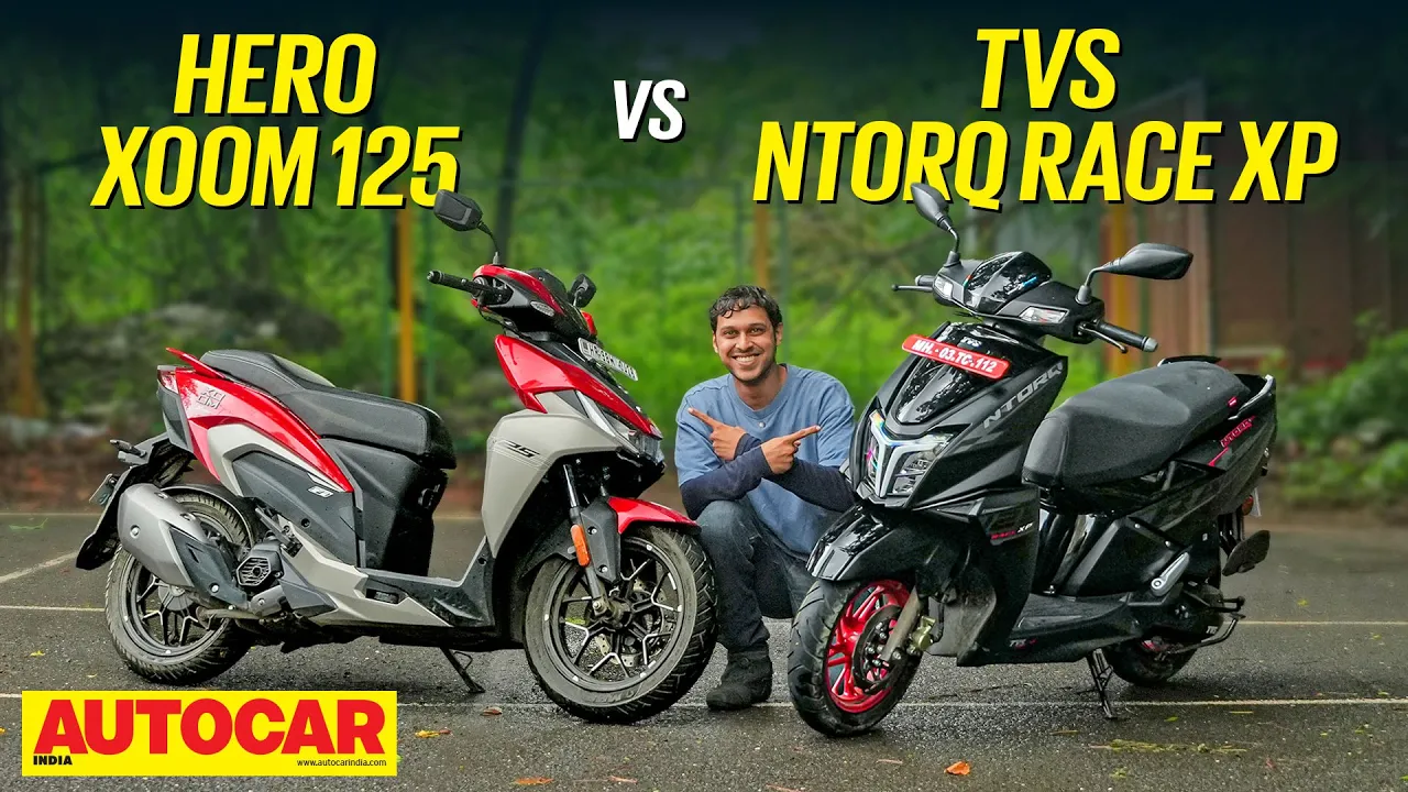 Hero Xoom 125 vs TVS Ntorq Race XP - Fast vs fresh | Comparison | Autocar India