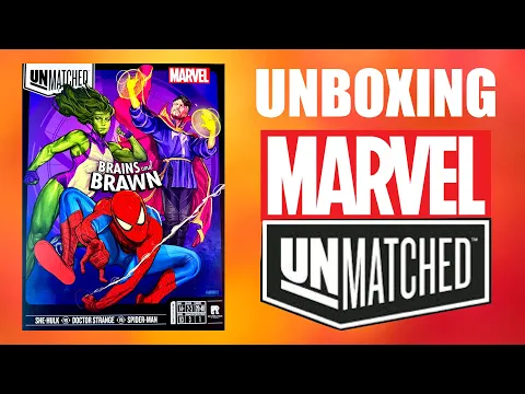 MARVEL Unmatched Brains and Brawn Board Game Unboxing