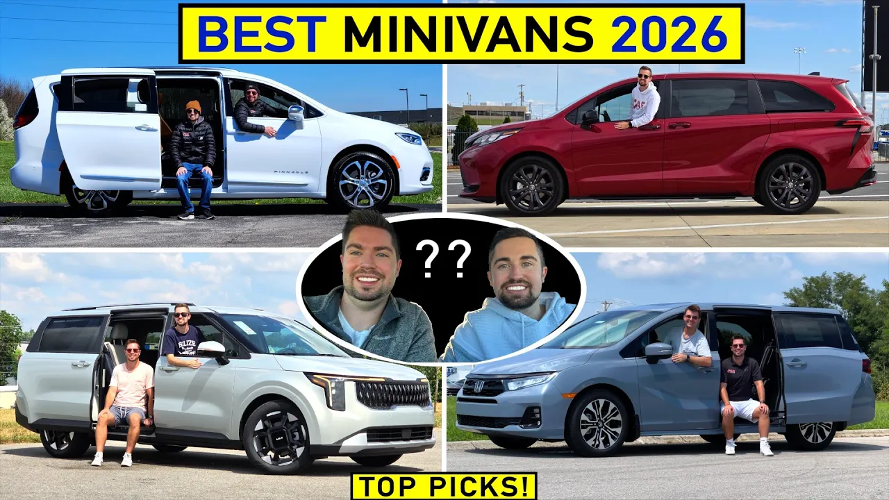 BEST Minivans for 2026 -- Our TOP PICKS After Evaluating ALL of Them!