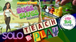 Solo Play & Board Game Overview - Ducks in Tow: The Bugs & Slugs Expansion
