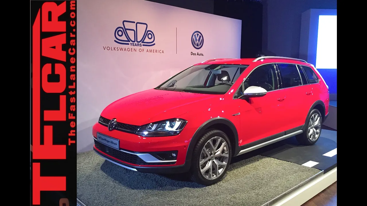 2017 VW Golf SportWagen Alltrack: 2015 New York Auto Show One Take