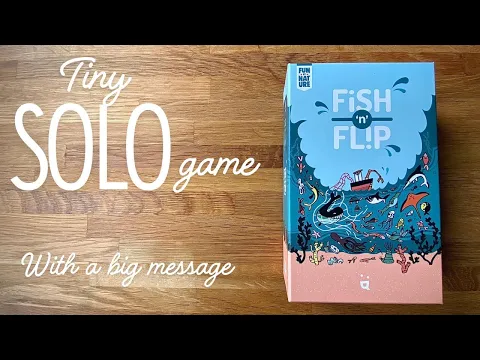 Fish n Flip - Cozy solo card game with a big message - full playthrough.